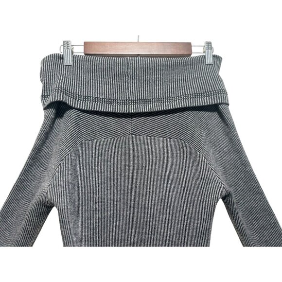Toad & Co 100% Merino Wool Sweater Dress Small Gray Off Shoulder Outdoors Knit - Picture 15 of 16